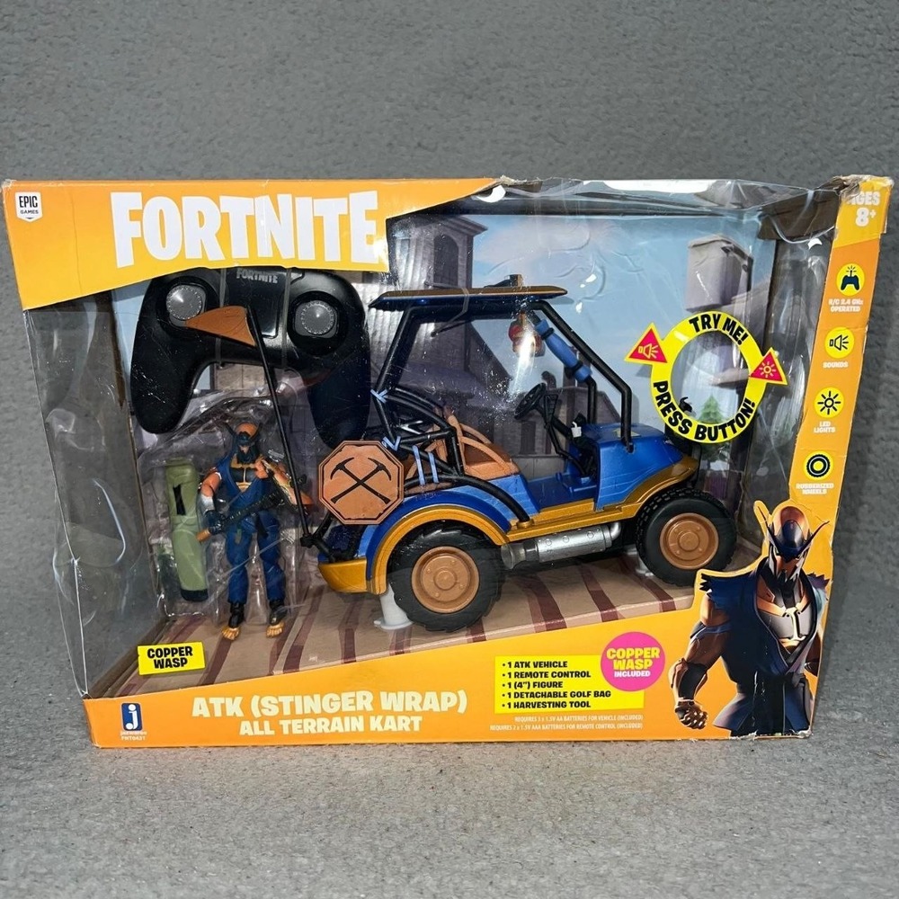 NIB Jazwares Fortnite ATK (Stinger Wrap) All Terrain Kart Deluxe Copper Wasp